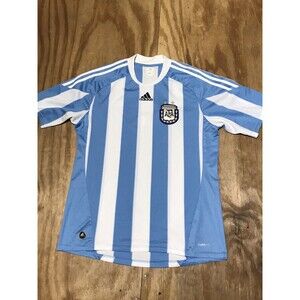argentina jersey 09 Men L Blue Short Sleeve @L